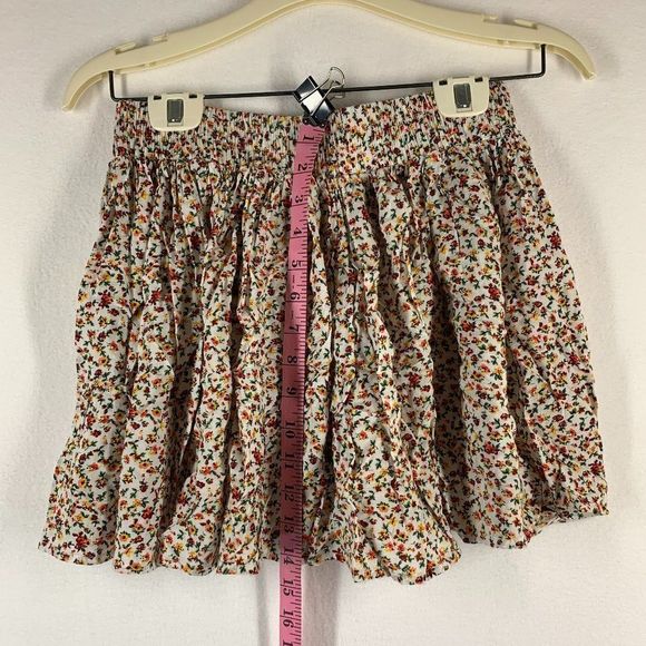 Forever 21 Womens Juniors Multicolor Floral Miniskirt Size M - Picture 3 of 8